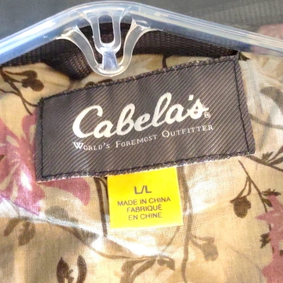 Cabela's Women's Charcoal Canvas Belted Jacket Size L - Picture 4 of 10